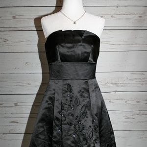 BCBG black strapless formal dress